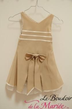 Robe petite demoiselle Champagne "Casting"