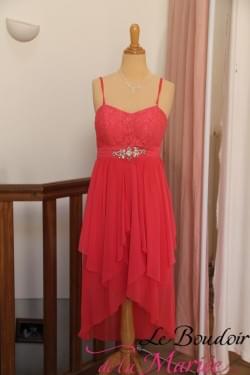 Robe de cocktail Corail "Osmonsim"