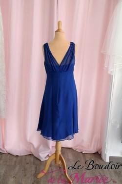 robe de cocktail loulou 1.2.3 soie bleue