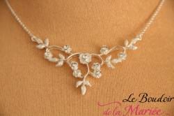 Collier et Boucles d'oreille pour mariée.