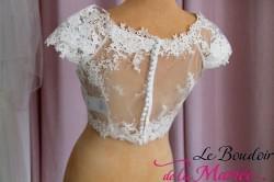 Boléro Tulle et Dentelles pour la mariée; effet bohème chic !