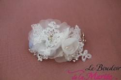 Bijou de cheveux ou broche mariée