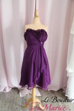 Robe de cocktail Violette" Juju et Christine"