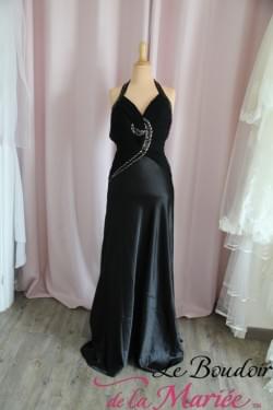 Robe de cocktail Ninette Noire "Lili la tigresse"