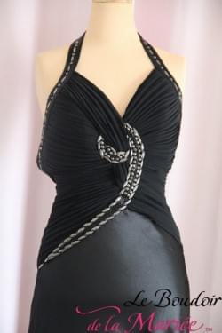 Robe de cocktail Ninette Noire "Lili la tigresse"