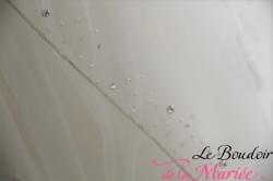 Voile Bordure strass "Pronuptia/Point Mariage"