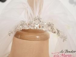 Voile court Strass et bijou