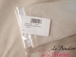 Mitaines satinées ivoire